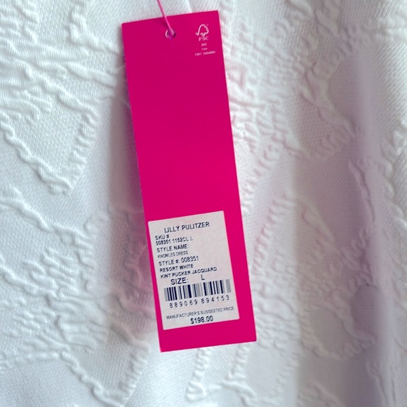 Lilly Pulitzer Knowles dress L Knit Pucker Jacquard NWT - Picture 4 of 4